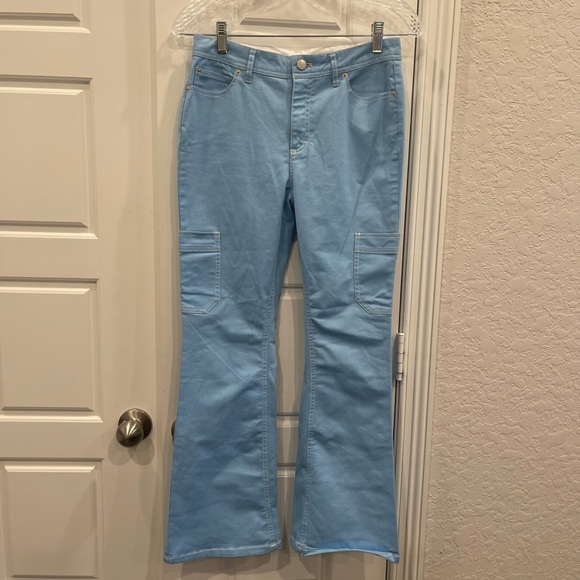 BDG Urban Outfitters Woman’s Light Blue Cargo Pants size:2 Preloved - Picture 5 of 10